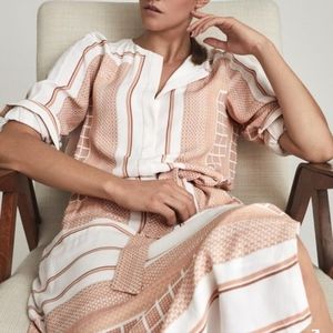 Reiss Harper Scarf Print Dress